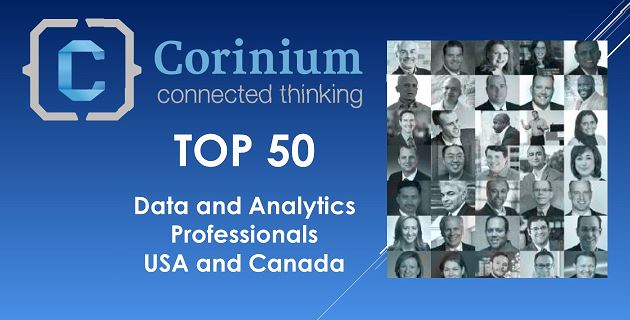Corinium Global Intelligence Releases Their First Top 50 Data and Analytics Professionals (USA and Canada) Report