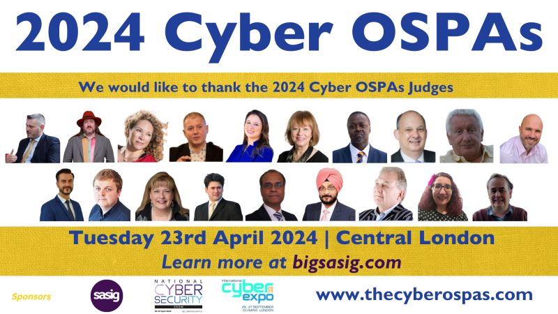 In-Person Event: Cyber OSPAs – 23 April 2024 in Central London